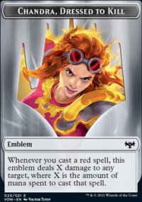 Emblem Chandra, Dressed to Kill - Innistrad: Crimson Vow