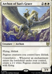 Archon of Sun's Grace - Wilds of Eldraine Commander Decks