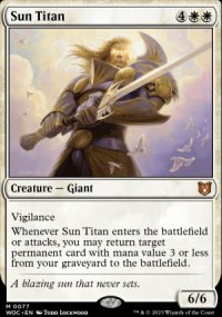 Sun Titan - Wilds of Eldraine Commander Decks