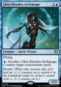 Glen Elendra Archmage - Wilds of Eldraine Commander Decks