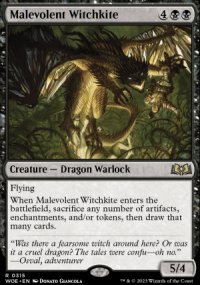 Malevolent Witchkite 1 - Wilds of Eldraine
