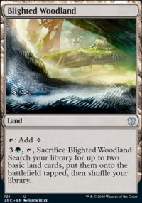 Blighted Woodland - Zendikar Rising Commander Decks